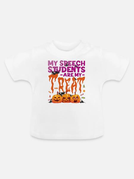 Speech Therapist Therapy Assistant - Baby Bio-T-Shirt mit Rundhals - Weiß