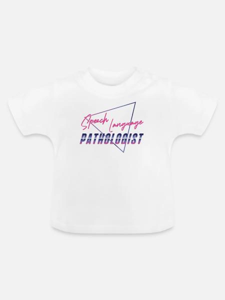 Speech Therapist Therapy Assistant - Baby Bio-T-Shirt mit Rundhals - Weiß