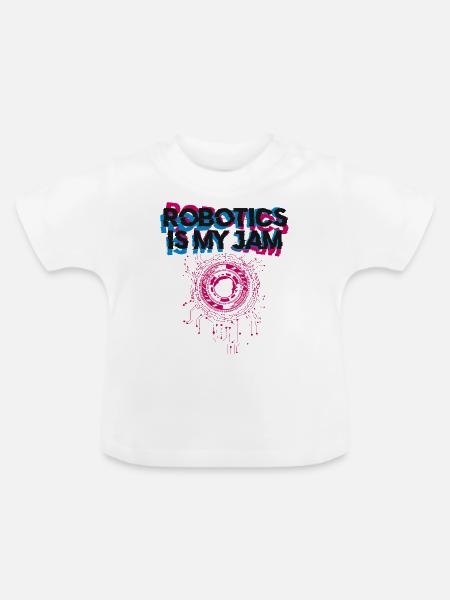 Robot Robotics Engineer Robotics - Baby Bio-T-Shirt mit Rundhals - Weiß