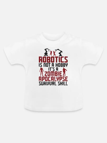 Robot Robotics Engineer Robotics - Baby Bio-T-Shirt mit Rundhals - Weiß