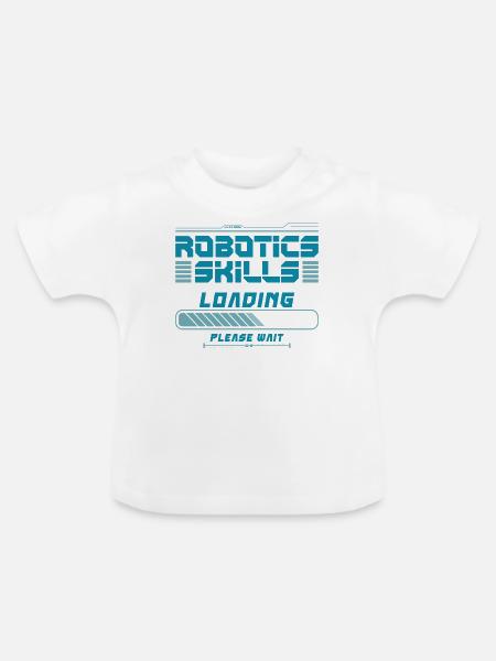 Robot Robotics Engineer Robotics - Baby Bio-T-Shirt mit Rundhals - Weiß