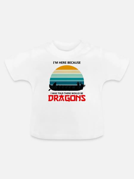 Drachenbootrennen-Design für Drachenbootfahren - Baby Bio-T-Shirt mit Rundhals - Weiß