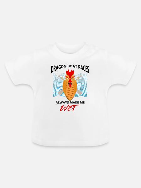 Chinesisches Bootsrennen für Drachenboot-Trainer - Baby Bio-T-Shirt mit Rundhals - Weiß