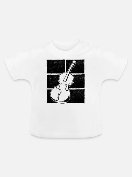 Cello Cellospieler Cellist - Baby Bio-T-Shirt mit Rundhals - Weiß