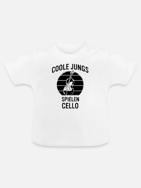 Cello Cellospieler Cellist - Baby Bio-T-Shirt mit Rundhals - Weiß