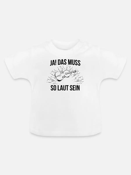 Cello Cellospieler Cellist - Baby Bio-T-Shirt mit Rundhals - Weiß