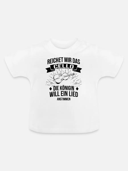 Cello Cellospieler Cellist - Baby Bio-T-Shirt mit Rundhals - Weiß
