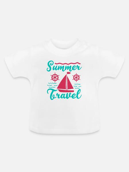 SOMMERREISEN - Baby Bio-T-Shirt mit Rundhals - Weiß