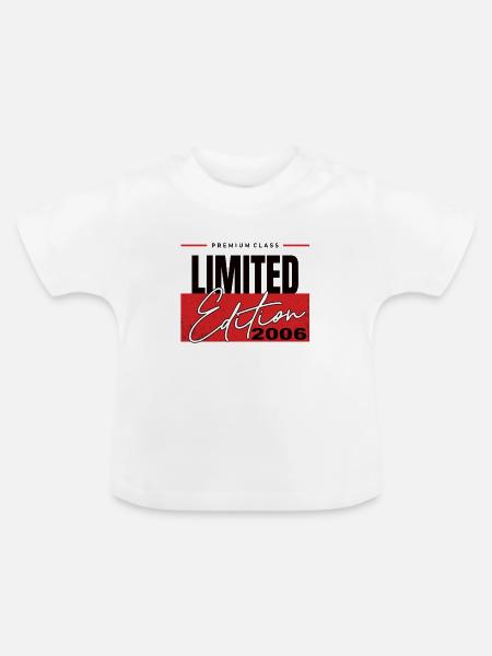 Limited Edition 2006 - Baby Bio-T-Shirt mit Rundhals - Weiß
