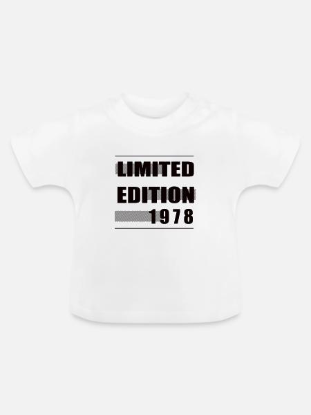 Limited Edition 1978 - Baby Bio-T-Shirt mit Rundhals - Weiß