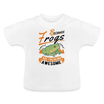 Frog Gift Tree Frog - Baby Organic T-Shirt with Round Neck - white - Front