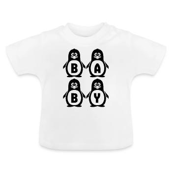 BABY - Baby Organic T-Shirt with Round Neck - white - Front