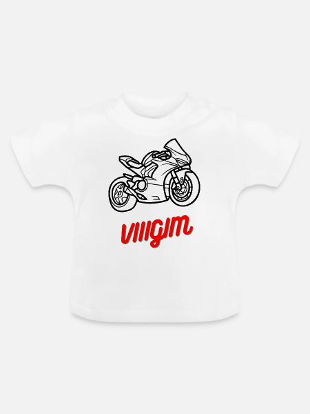 Sportlerin - Baby Bio-T-Shirt mit Rundhals - Weiß