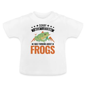 Grenouille cadeau Rainette - T-shirt bio col rond Bébé - blanc - Devant