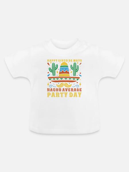 Cinco De Mayo - Baby Bio-T-Shirt mit Rundhals - Weiß