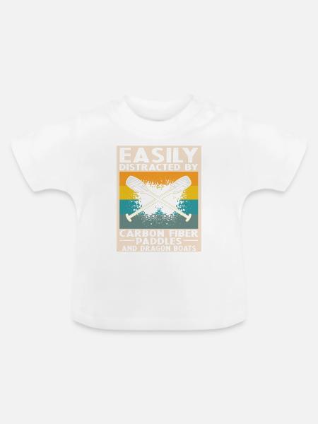 Drachenboot Trainer und Drachenboot - Baby Bio-T-Shirt mit Rundhals - Weiß