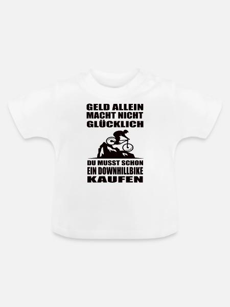 Downhill - Baby Bio-T-Shirt mit Rundhals - Weiß