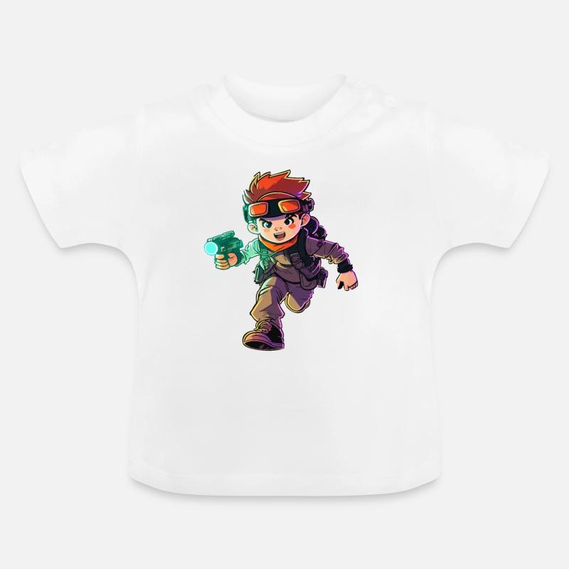 Cool Laser Tag Pro Illustration & Action Graphique - T-shirt bio col rond Bébé - blanc