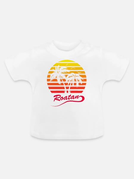 Roatan - Baby Bio-T-Shirt mit Rundhals - Weiß