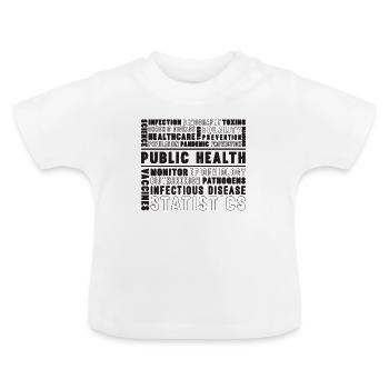 Santé publique Scientifique public Travailleur de la santé - T-shirt bio col rond Bébé - blanc - Devant