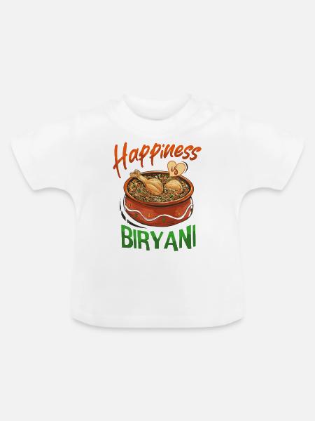 Indisches Essen, Feinschmecker, Biryani-liebhaber, - Baby Bio-T-Shirt mit Rundhals - Weiß