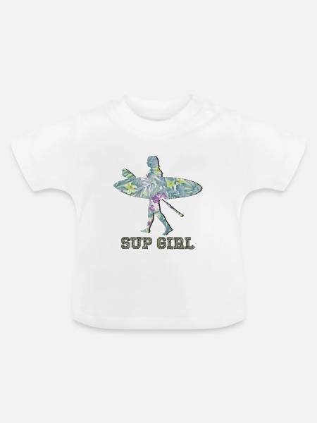 SUP - Baby Bio-T-Shirt mit Rundhals - Weiß