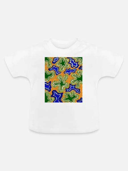 Flüssig - Baby Bio-T-Shirt mit Rundhals - Weiß