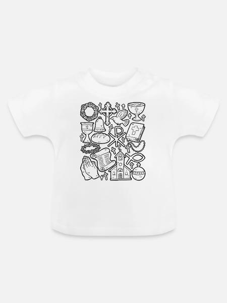 Christentum - Baby Bio-T-Shirt mit Rundhals - Weiß