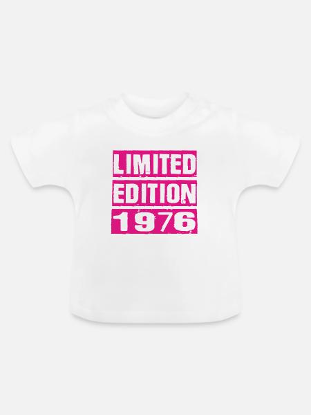 Limited Edition 1976 - Baby Bio-T-Shirt mit Rundhals - Weiß