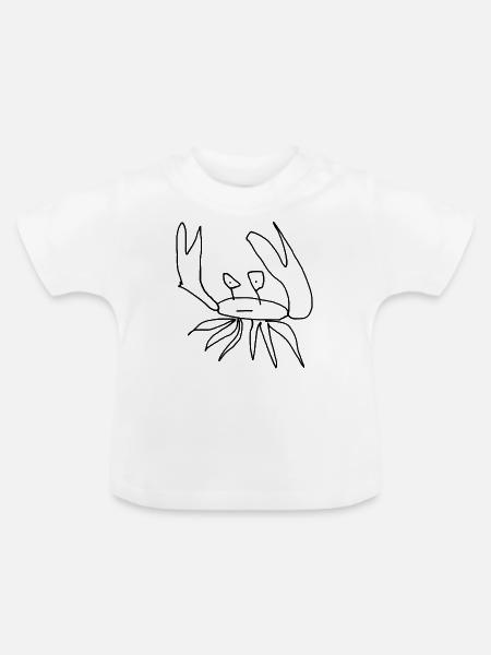 Krebstiere - Baby Bio-T-Shirt mit Rundhals - Weiß