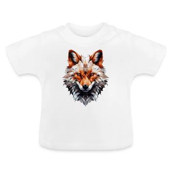 Fuchs - Baby Bio-T-Shirt mit Rundhals - Weiß - Vorne