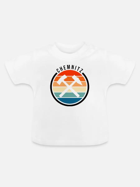 Chemnitz Symbol Design - Baby Bio-T-Shirt mit Rundhals - Weiß