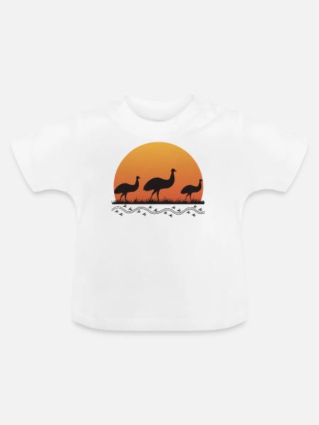 Aborigines - Baby Bio-T-Shirt mit Rundhals - Weiß