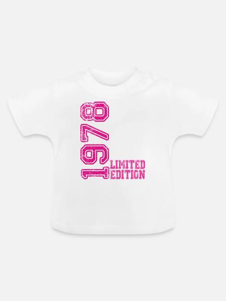 Limited Edition 1978 - Baby Bio-T-Shirt mit Rundhals - Weiß