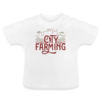 Stadtbauer - Baby Bio-T-Shirt mit Rundhals - Weiß - Vorne