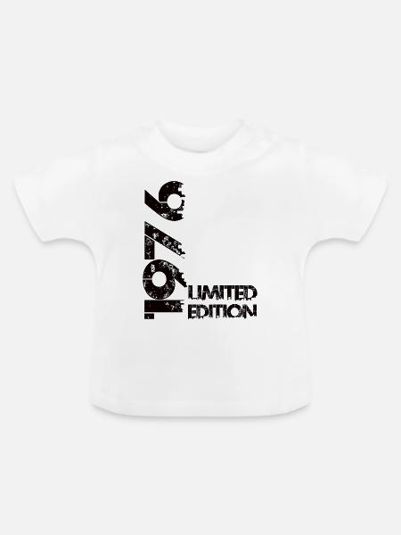 Limited Edition 1976 - Baby Bio-T-Shirt mit Rundhals - Weiß