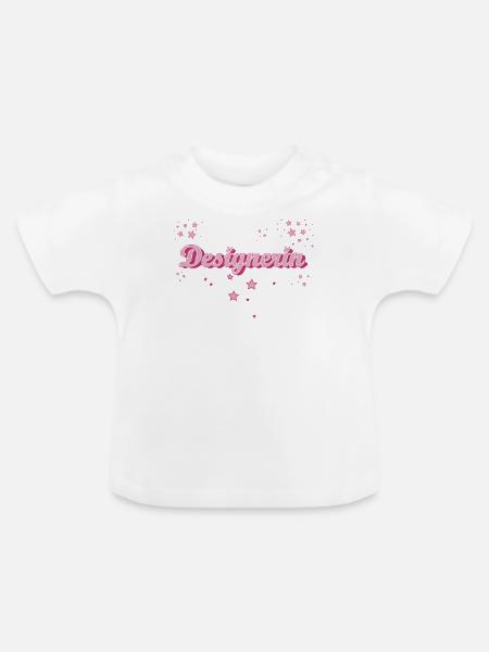 Illustrator Abschluss-Geschenk Designerin - Baby Bio-T-Shirt mit Rundhals - Weiß