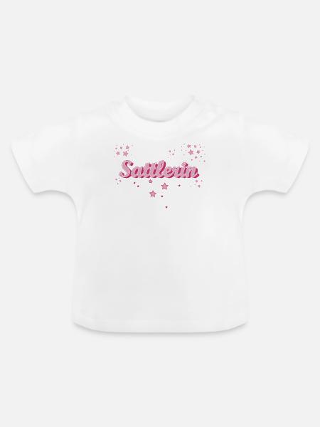 Polsterer Abschluss-Geschenk Sattlerin - Baby Bio-T-Shirt mit Rundhals - Weiß