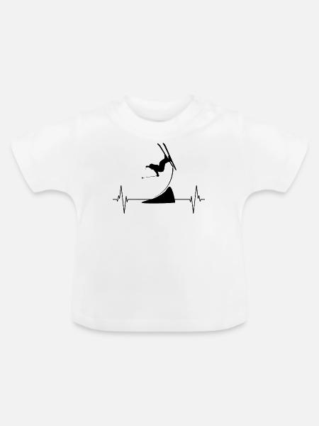 Pulsierender Nervenkitzel: Sky Freestyle - Baby Bio-T-Shirt mit Rundhals - Weiß