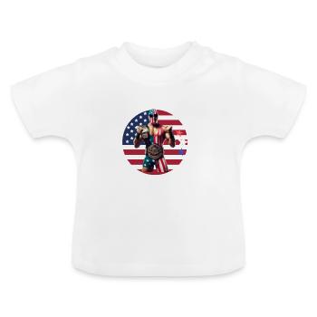 sport - T-shirt bio col rond Bébé - blanc - Devant