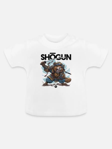 Grimmiger Shogun - Baby Bio-T-Shirt mit Rundhals - Weiß