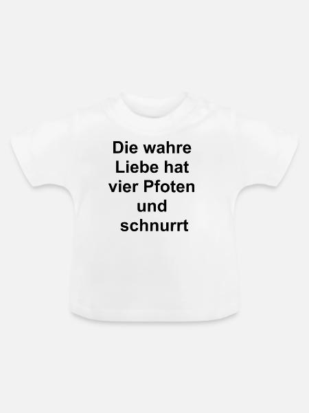 Fellnasen-Geschenk - Baby Bio-T-Shirt mit Rundhals - Weiß