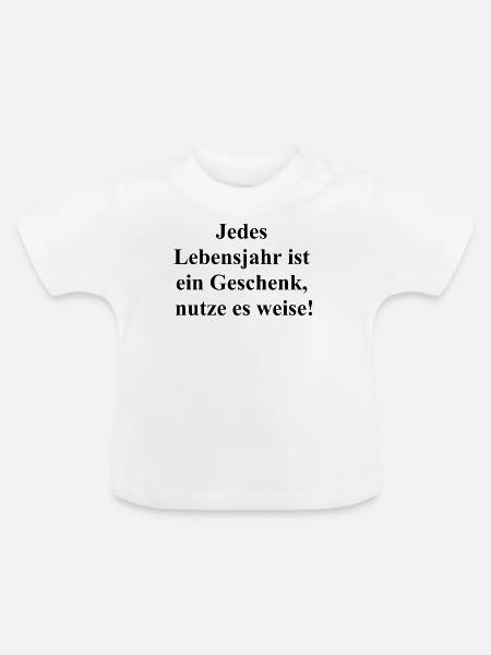 Glücksbringer - Baby Bio-T-Shirt mit Rundhals - Weiß