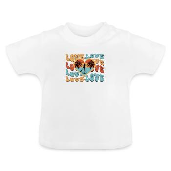 SUP board paddleboarding paddel supboard Stand Up - Baby Bio-T-Shirt mit Rundhals - Weiß - Vorne