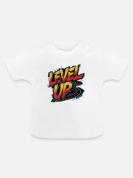 HERAUFSCHRAUBEN - Baby Bio-T-Shirt mit Rundhals - Weiß