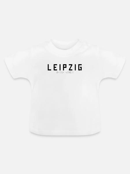 Leipzig Meine Stadt - Baby Bio-T-Shirt mit Rundhals - Weiß