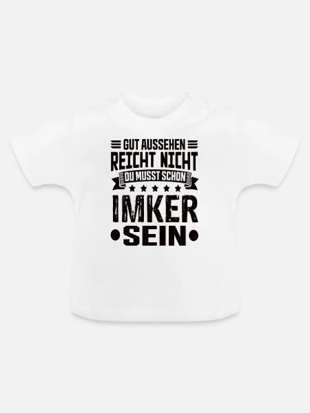 Imker - Baby Bio-T-Shirt mit Rundhals - Weiß