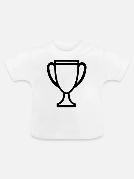 Trophäe - Baby Bio-T-Shirt mit Rundhals - Weiß