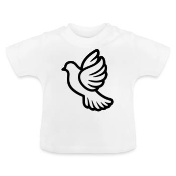 Taube - Baby Bio-T-Shirt mit Rundhals - Weiß - Vorne