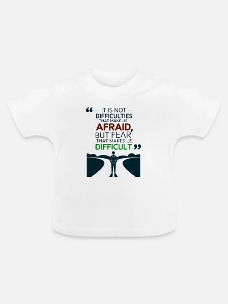 LEBEN - Baby Bio-T-Shirt mit Rundhals - Weiß
